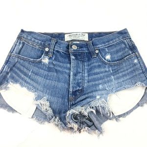 Abercrombie&fitch jean shorts SZ 0